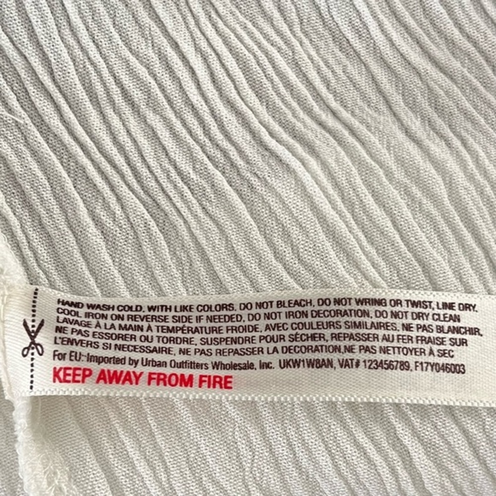 Free People‎ White Embroidered Maxi Dress Boho Cottagecore Hippy Y2K Romance 43” - Picture 12 of 14